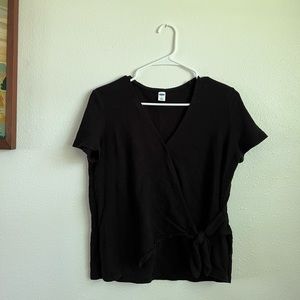 Old Navy Short Sleeve Wrap Top